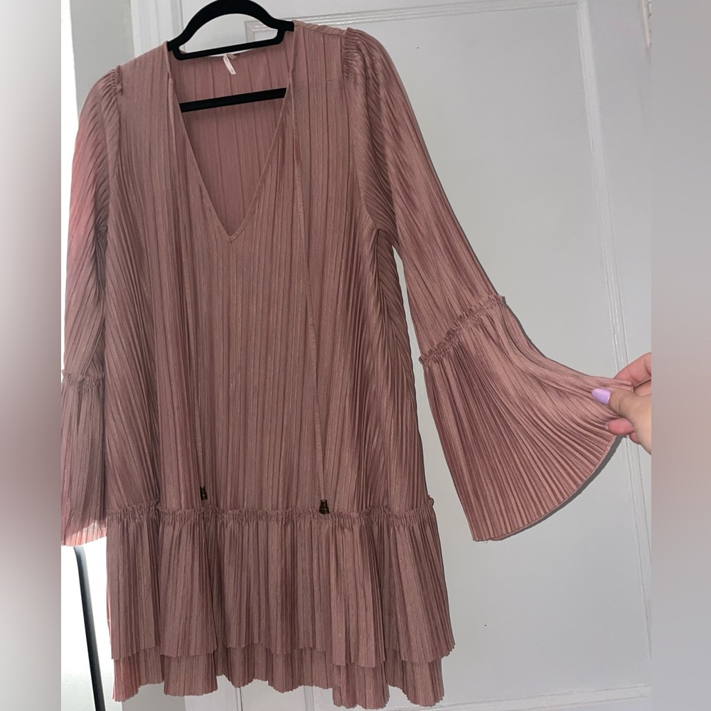 Free People Blush Pink Mini Dress Size S